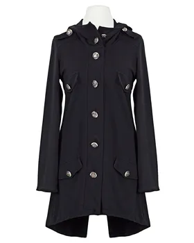 Sweatjacke mit Kapuze in  schwarz von ever new fashion (Bild 1)