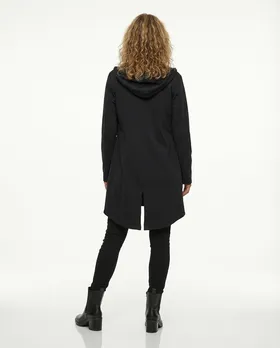 Sweatjacke mit Kapuze in  schwarz von ever new fashion (Bild 4)