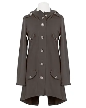 Sweatjacke mit Kapuze in  braun von ever new fashion (Bild 1)