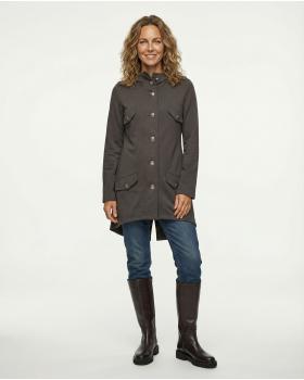 Sweatjacke mit Kapuze in  braun von ever new fashion (Bild 6)