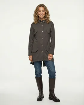 Sweatjacke mit Kapuze in  braun von ever new fashion (Bild 6)