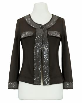 Sweatjacke mit Pailletten in  braun von RESTART (Bild 1)