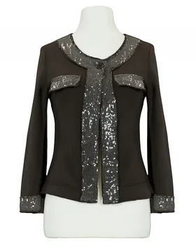 Sweatjacke mit Pailletten in  braun von RESTART (Bild 1)