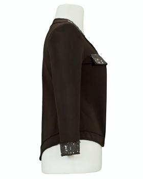 Sweatjacke mit Pailletten in  braun von RESTART (Bild 2)