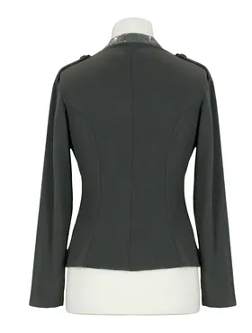 Sweatjacke mit Pailletten in  grau von RESTART (Bild 3)