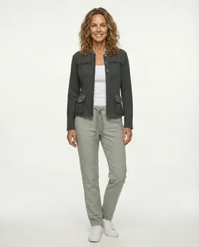 Sweatjacke mit Pailletten in  grau von RESTART (Bild 4)