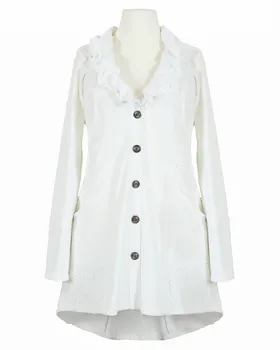 Sweatjacke mit Spitze in  wei� von les freres (Bild 1)