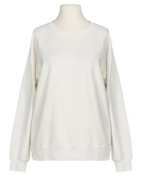 Sweatshirt Baumwolle in  ecru von Made in Italy (Bild 1)