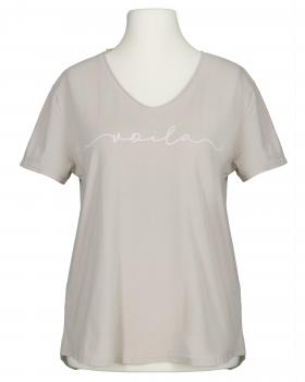 T-Shirt Baumwolle in  beige von Made in Italy (Bild 1)