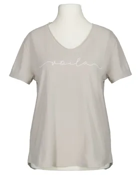 T-Shirt Baumwolle in  beige von Made in Italy (Bild 1)