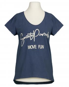 T-Shirt Baumwolle in  blau von Made in Italy (Bild 1)