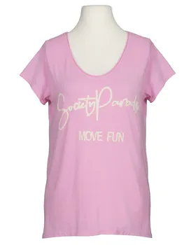 T-Shirt Baumwolle in  rosa von Made in Italy (Bild 1)