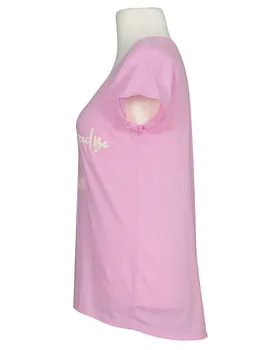 T-Shirt Baumwolle in  rosa von Made in Italy (Bild 2)