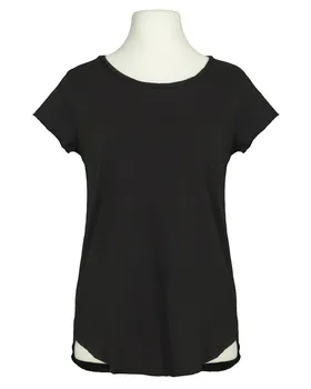 T-Shirt Baumwolle in  schwarz von Made in Italy (Bild 1)