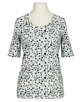 T-Shirt Herzprint in  blau von FASHION (Bild 1)