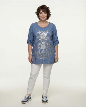 T-Shirt mit Print in  blau von Fashion Line (Bild 1)