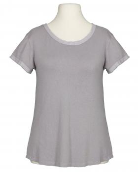 T-Shirt Rippstrick in  grau von Italia Moda (Bild 1)