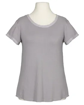 T-Shirt Rippstrick in  grau von Italia Moda (Bild 1)