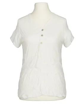 T-Shirt V-Ausschnitt in  ecru von Made in Italy (Bild 1)
