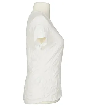 T-Shirt V-Ausschnitt in  ecru von Made in Italy (Bild 2)