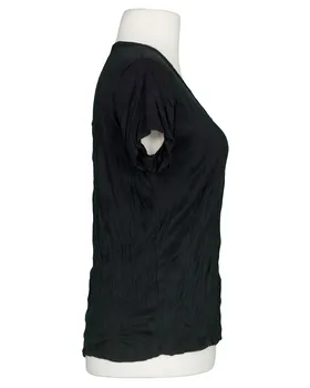 T-Shirt V-Ausschnitt in  schwarz von Made in Italy (Bild 2)