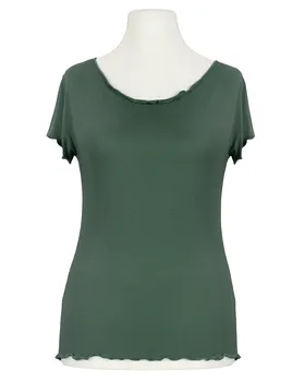 T-Shirt Viskose in  oliv von Made in Italy (Bild 1)