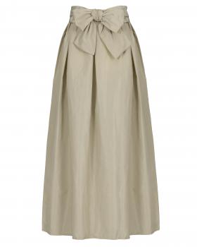 Taftrock Maxi in  beige von Made in Italy (Bild 1)