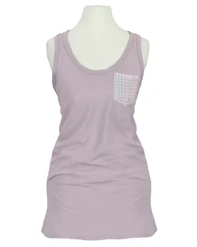 Top Baumwolle in  helllila von fashion made in italy (Bild 1)