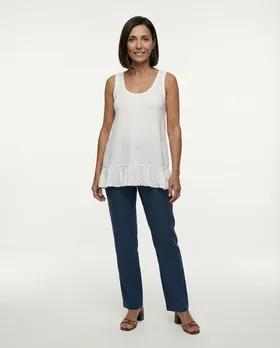Top Baumwolle in  wei� von Hello Moda (Bild 3)
