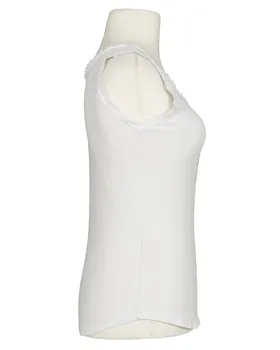 Top Baumwolle in  wei� von Moda Italia (Bild 2)