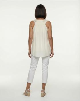 Top mit H�kelspitze in  creme von Sophyline (Bild 4)