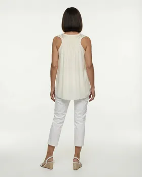 Top mit H�kelspitze in  creme von Sophyline (Bild 4)