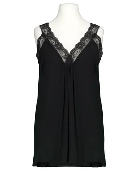 Top mit Spitze in  schwarz von Made in Italy (Bild 1)