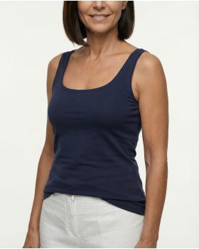 Top Viskose in  dunkelblau von Made in Italy (Bild 3)