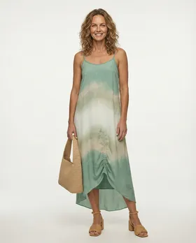 Tr�gerkleid Batik in  khaki von Spaziodonna (Bild 3)