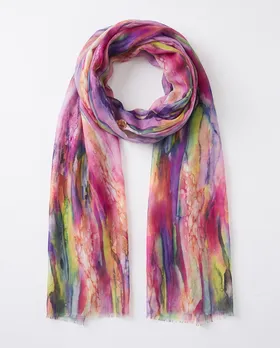 Tuch Aquarell Print in  bunt von FASHION (Bild 3)