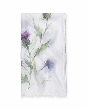 Tuch mit Print Floral in  wei� von fashion made in italy (Bild 1)
