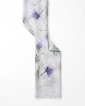 Tuch mit Print Floral in  wei� von fashion made in italy (Bild 2)