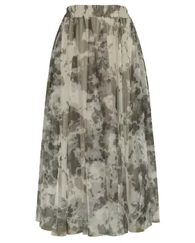 T�llrock Cloud Print in  braun von Made in Italy (Bild 1)