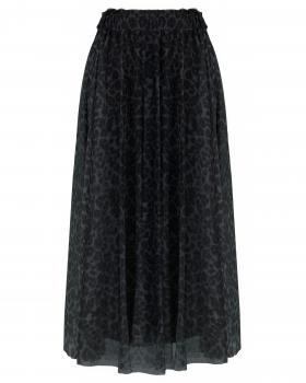 T�llrock Leopardenmuster in  grau von Made in Italy (Bild 1)