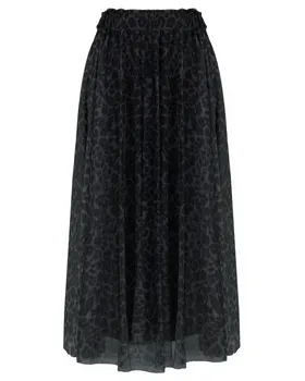 T�llrock Leopardenmuster in  grau von Made in Italy (Bild 1)