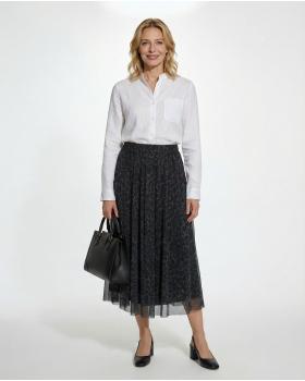 T�llrock Leopardenmuster in  grau von Made in Italy (Bild 2)