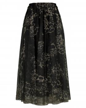 T�llrock mit Leoprint in  schwarz von Made in Italy (Bild 1)