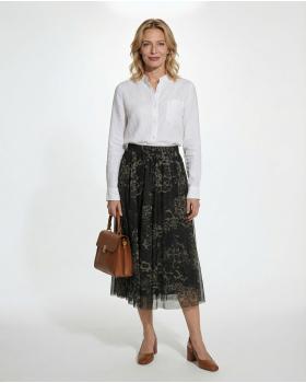 T�llrock mit Leoprint in  schwarz von Made in Italy (Bild 2)