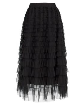 T�llrock Stufenoptik in  schwarz von Made in Italy (Bild 1)