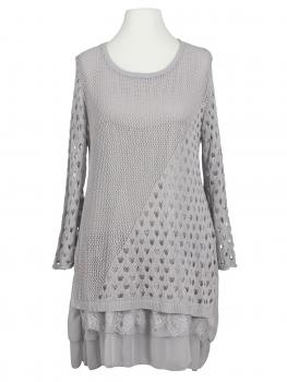 Tunika Ajourstrick in  grau von Montan (Bild 1)