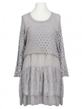 Tunika Ajourstrick in  grau von Montan (Bild 3)