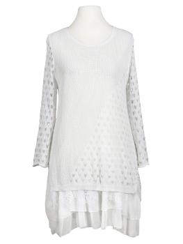 Tunika Ajourstrick in  weiss von Montan (Bild 1)