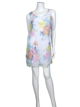 Seidentunika Floral in  wei� von Moda (Bild 2)