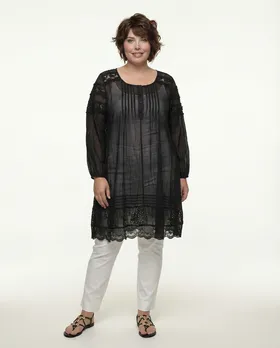 Tunika Baumwolle in  schwarz von Zedd (Bild 3)